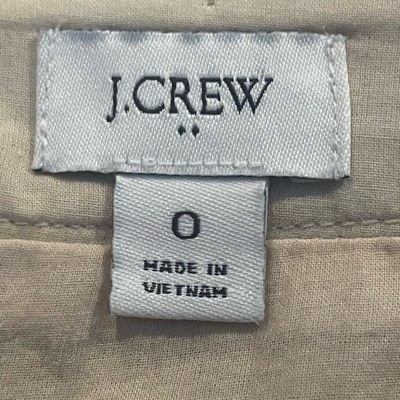J.Crew Classic Cream Button-Down linen/cotton Skirt size 0 - Picture 3 of 9